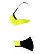 Apparel Yellow Padded Gather Push-up Swimwear Set