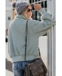 Green Cool For The Winter Pocketed Teddy Jacket