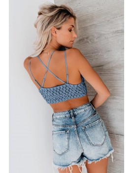 Blue Crush On You Lace Bralette