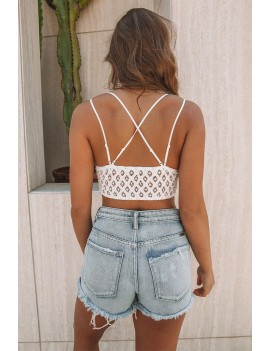 White Crush On You Lace Bralette